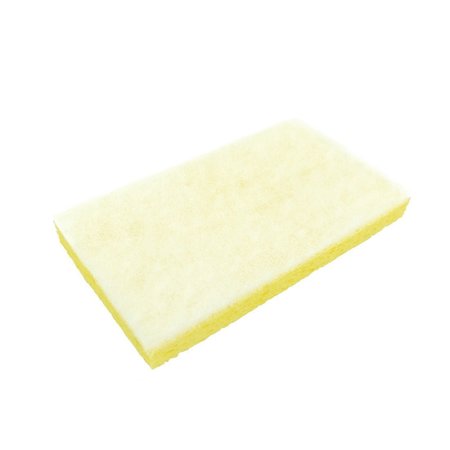 WORLD ENTERPRISES Sponge with Backing Pad  White SC400